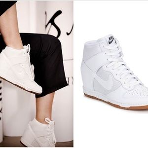 nike sky dunk wedge sneakers